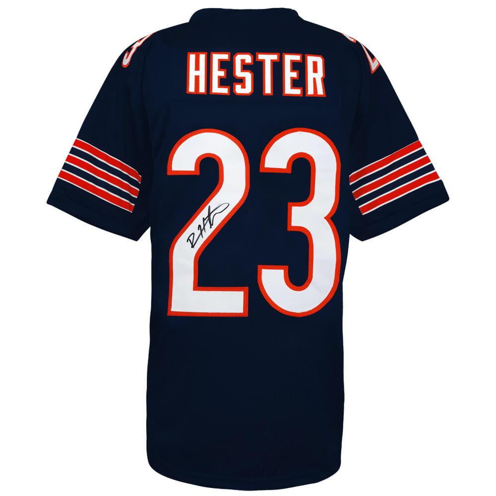 Schwartz Sports Devin Hester Signed Navy Custom Football JerseyHESJRY301