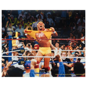 Schwartz Sports Hulk Hogan Signed WWE Hulkamania Wrestling 16x20 PhotoHOG16P504