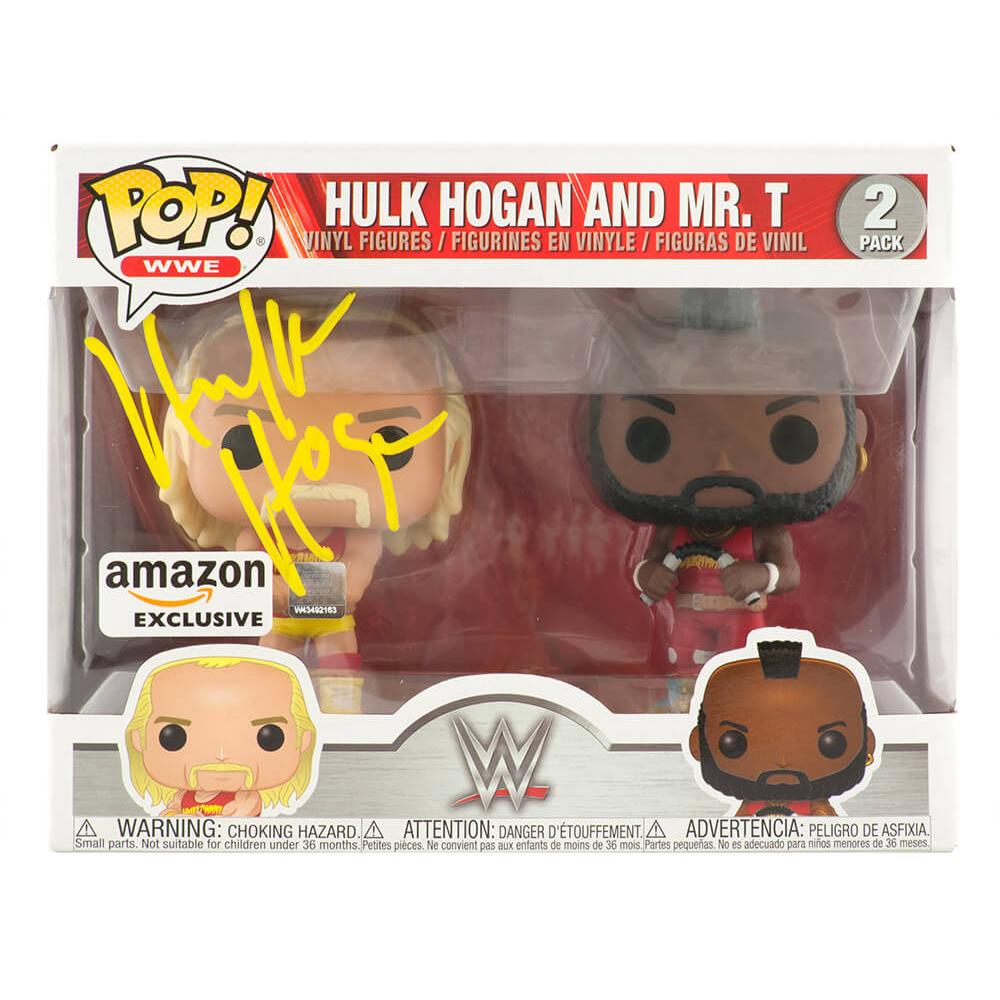 Schwartz Sports Hulk Hogan Signed WWE Hulk Hogan And Mr. T Funko Pop DollHOGFUN500
