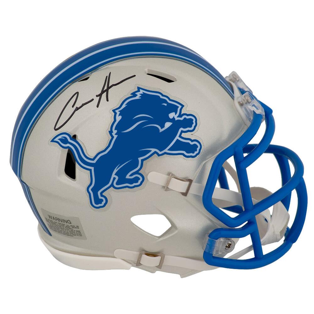 Schwartz Sports Aidan Hutchinson Signed Detroit Lions Riddell Speed Mini HelmetHUTMIN300
