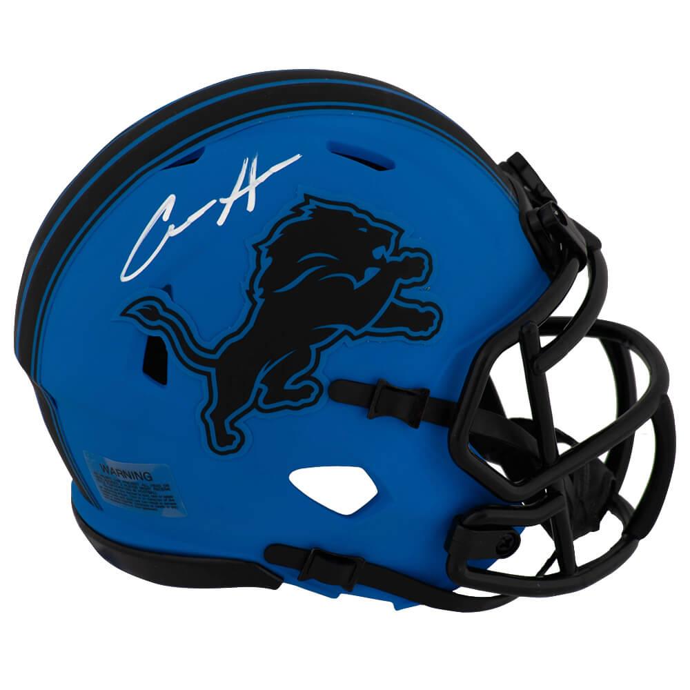 Schwartz Sports Aidan Hutchinson Signed Detroit Lions RAVE Riddell Speed Mini HelmetHUTMIN301