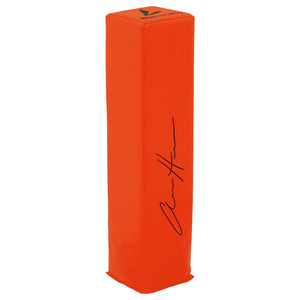 Schwartz Sports Aidan Hutchinson Signed BSN Orange Endzone Football PylonHUTPYL300