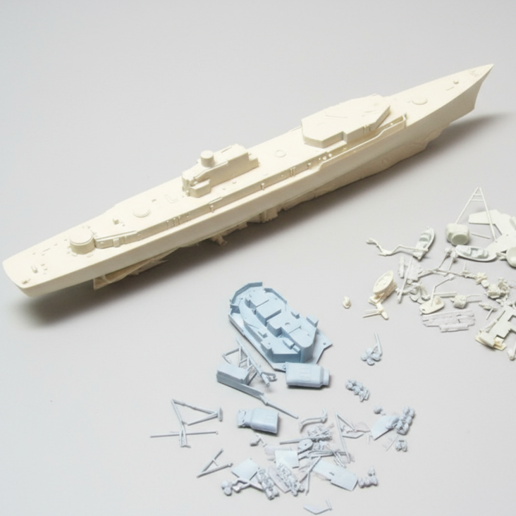 Iron Shipwrights USS Barney DDG-6  Adams class Guided Missile Destroyer 1985 1/350 Scale Resin Model Ship Kit 4-225