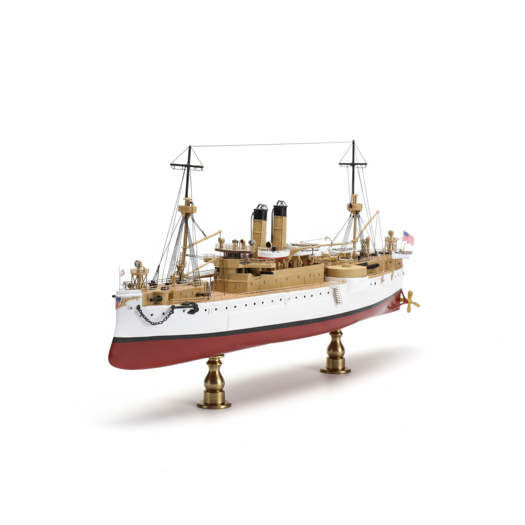 Iron Shipwrights USS Maine 1898  First US Battleship 1898 1/350 Scale Resin Model Ship Kit 4-005