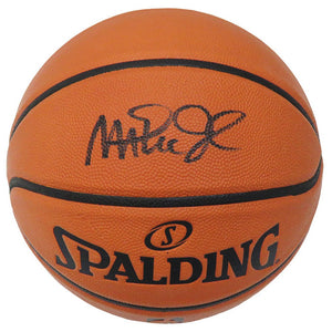 Schwartz Sports Magic Johnson Signed Spalding Game Series Replica NBA Basketball JOHBSK220