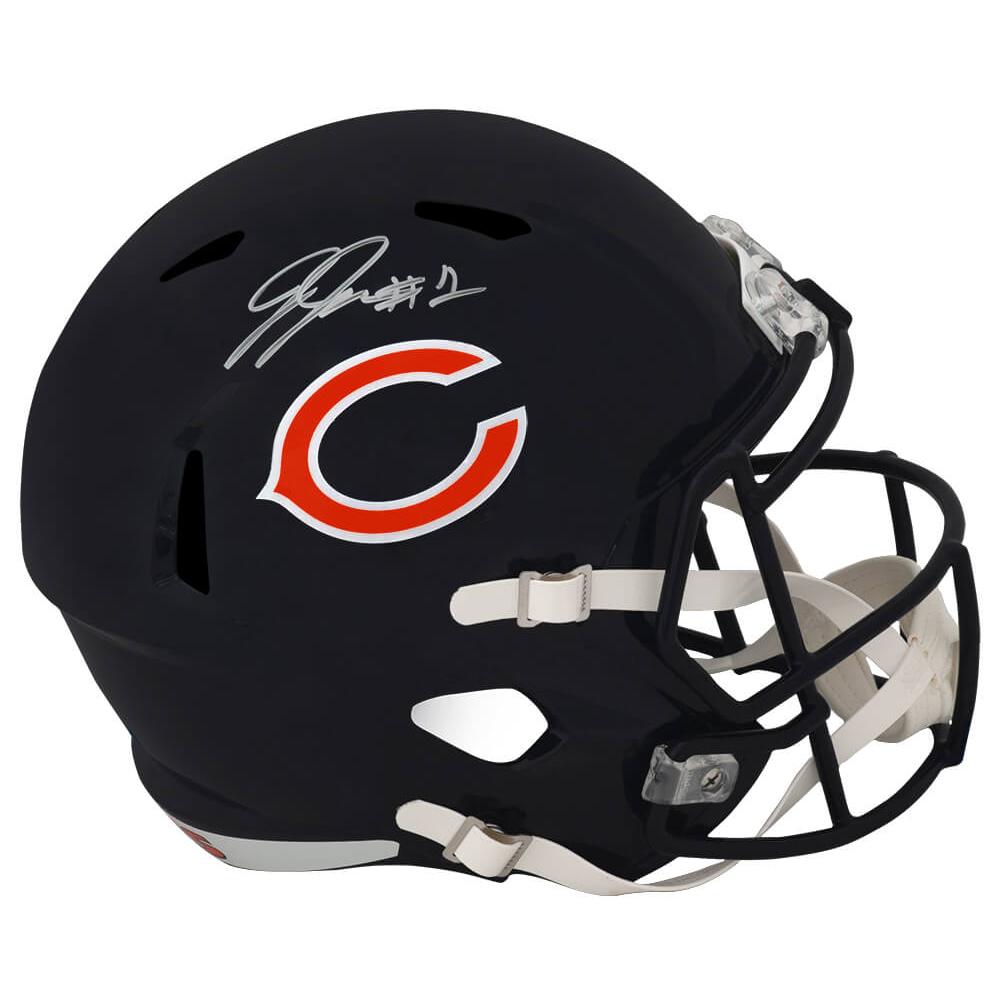 Schwartz Sports Jaylon Johnson Signed Chicago Bears Riddell Full Size Speed Replica HelmetJOHREP356