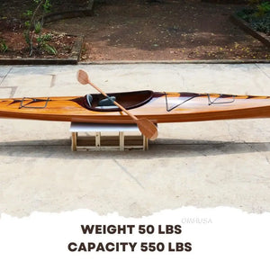 Old Modern Wooden Kayak with arrows design 17 ft K103