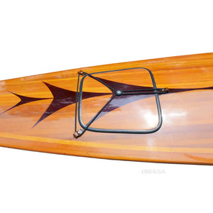 Old Modern Wooden Kayak with arrows design 17 ft K103