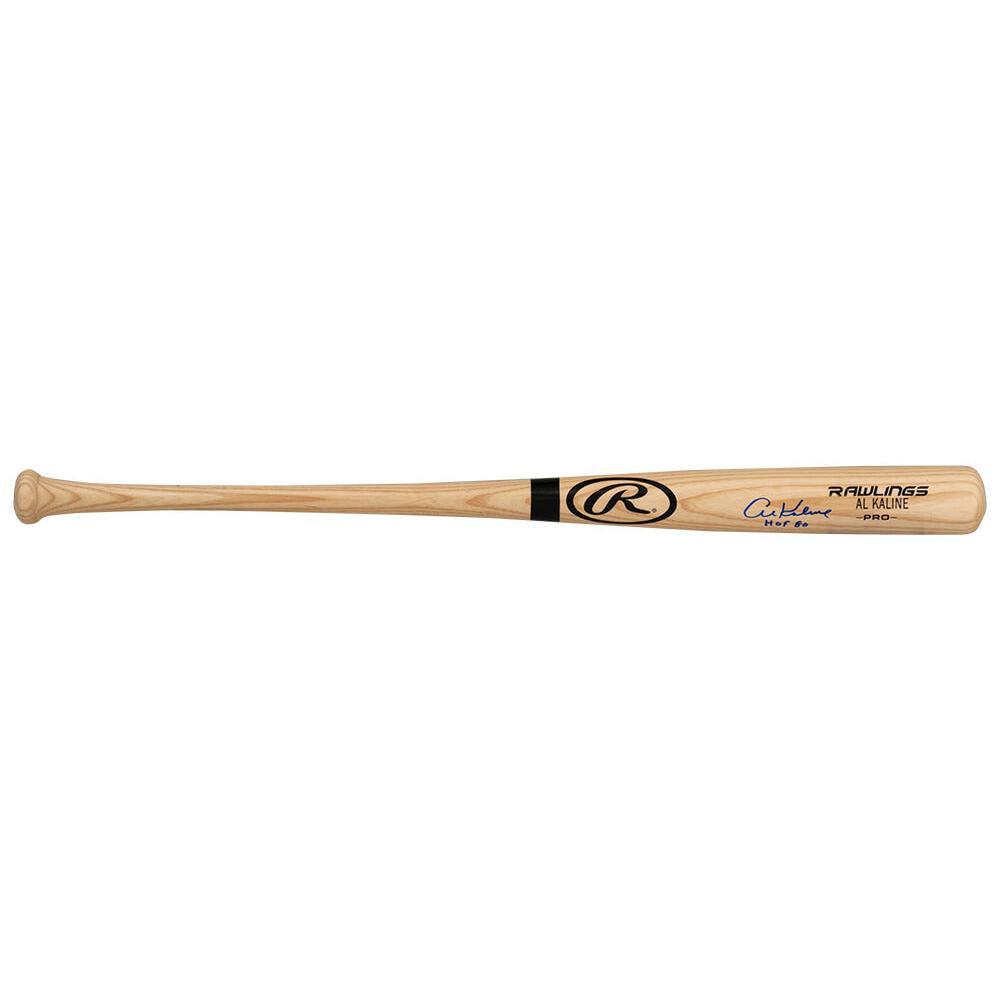 Schwartz Sports Al Kaline Signed Rawlings Blonde Baseball Bat w/HOF'80 - (PSA)KALBAT100