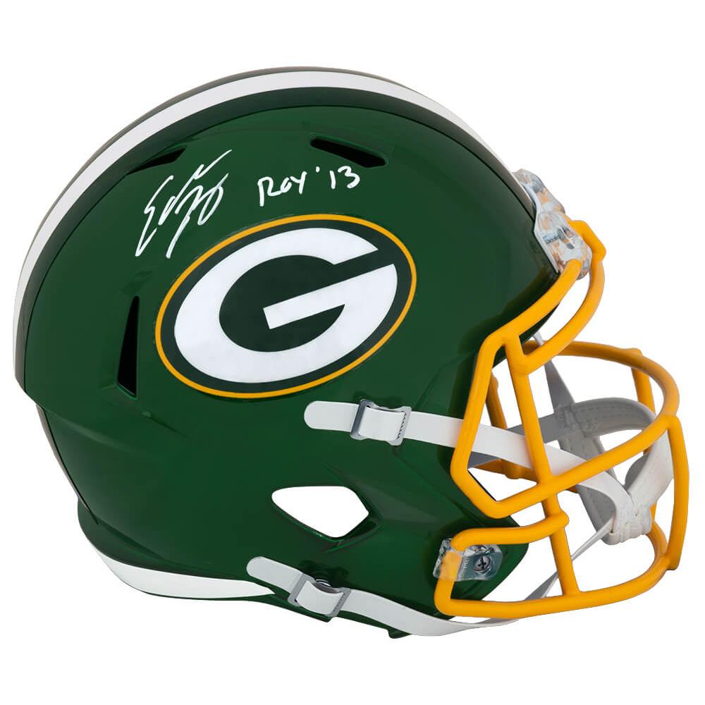 Schwartz Sports Eddie Lacy Signed Green Bay Packers FLASH Riddell Full Size Speed Replica Helmet w/ROY'13LACREP302