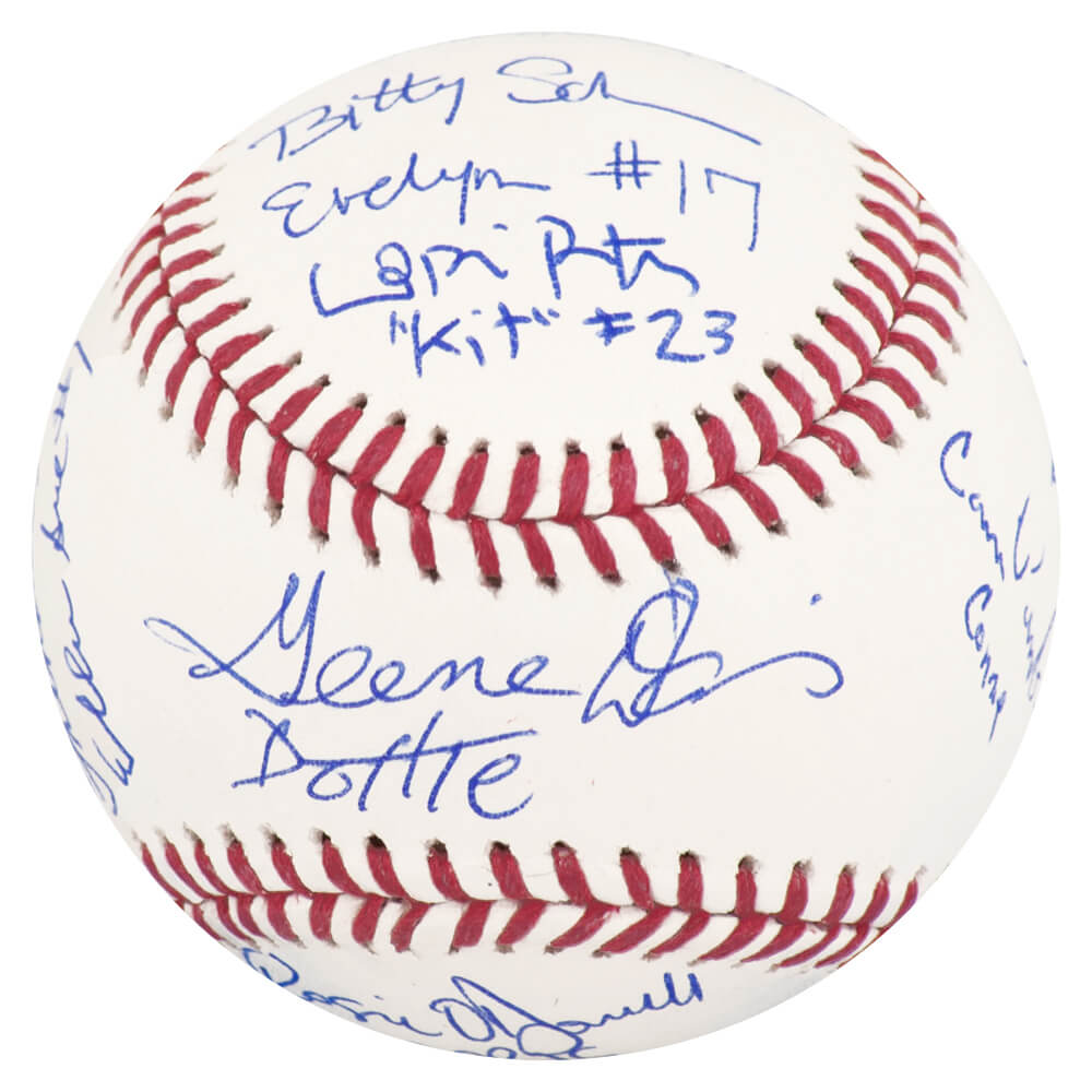 Schwartz Sports A League Of Their Own (Rockford Peaches) Cast Signed Rawlings Official MLB Baseball (11 Signatures - w/Character Names)LEABSB500