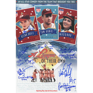 Schwartz Sports A League Of Their Own (Rockford Peaches) Cast Signed 11x17 Movie Poster (11 Signatures - w/Character Names)LEAPST501
