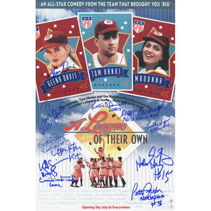 Schwartz Sports A League Of Their Own (Rockford Peaches) Cast Signed 11x17 Movie Poster (11 Signatures)LEAPST502