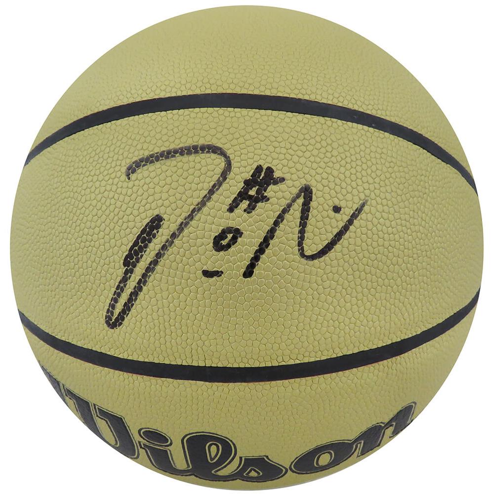 Schwartz Sports Damian Lillard Signed Wilson Gold NBA BasketballLILBSK201