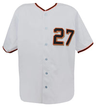 Schwartz Sports Juan Marichal Signed White Throwback Custom Baseball Jersey w/HOF’83 MARJRY101