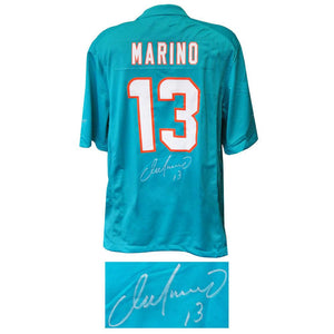 Schwartz Sports Dan Marino Signed Miami Dolphins Nike Teal JerseyMARJRY341