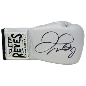 Schwartz Sports Floyd Mayweather Jr. Signed Cleto Reyes Silver Boxing GloveMAYGLV514