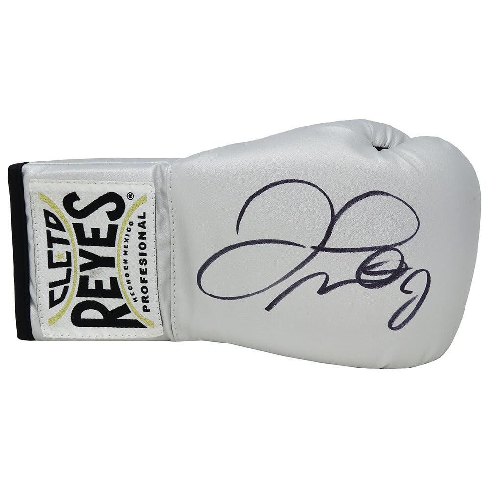 Schwartz Sports Floyd Mayweather Jr. Signed Cleto Reyes Silver Boxing GloveMAYGLV514