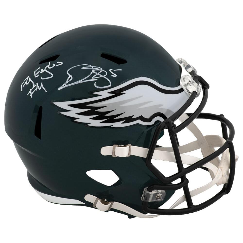 Schwartz Sports Donovan McNabb Signed Philadelphia Eagles Riddel Full Size Speed Replica Helmet w/Fly Eagles FlyMCNREP304