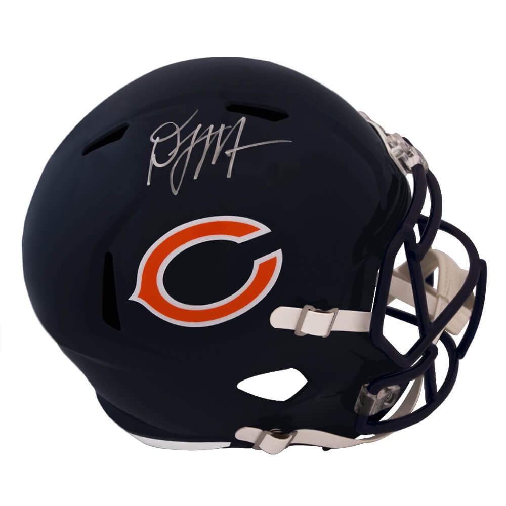 Schwartz Sports D.J. (DJ) Moore Signed Chicago Bears Riddell Full Size Speed Replica HelmetMOOREP321
