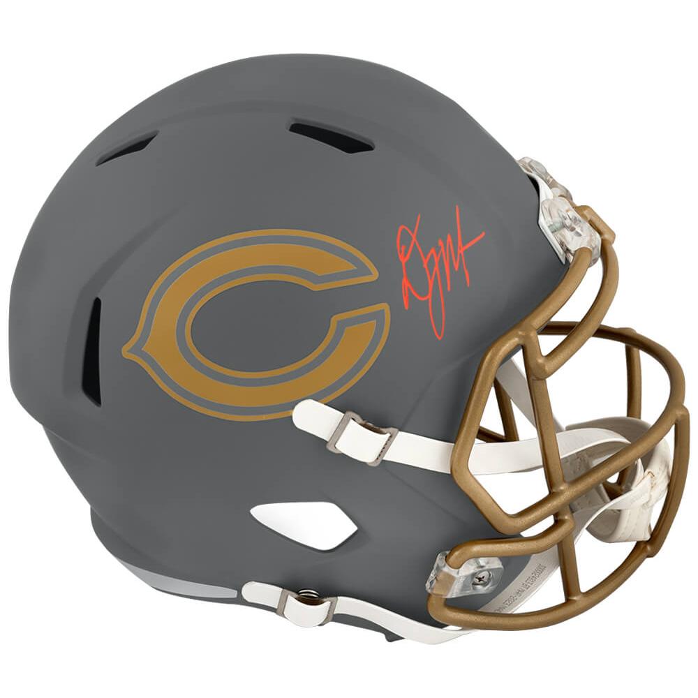 Schwartz Sports D.J. (DJ) Moore Signed Chicago Bears SLATE Riddell Full Size Speed Replica HelmetMOOREP323