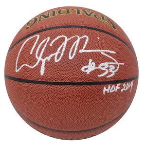 Schwartz Sports Alonzo Mourning Signed Spalding NBA Indoor/Outdoor Basketball w/HOF 2014MOUBSK201
