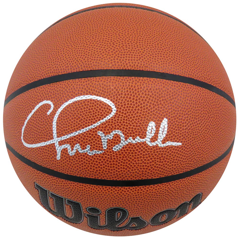 Schwartz Sports Chris Mullin Signed Wilson Indoor/Outdoor NBA Basketball MULBSK205