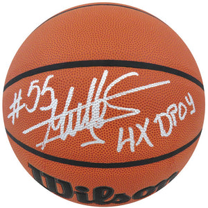 Schwartz Sports Dikembe Mutombo Signed Wilson Indoor/Outdoor NBA Basketball w/4x NBA DPOY MUTBSK209