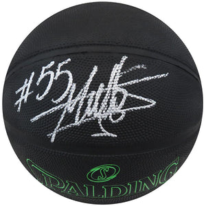 Schwartz Sports Dikembe Mutombo Signed Spalding Phantom Black NBA BasketballMUTBSK210
