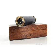Old Modern Handheld Telescope in wood box ND024