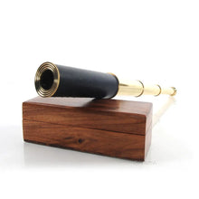 Old Modern Handheld Telescope in wood box ND024