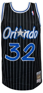 Schwartz Sports Shaquille O’Neal Signed Orlando Magic Mitchell & Ness Black NBA Swingman Basketball Jersey ONEJRY210