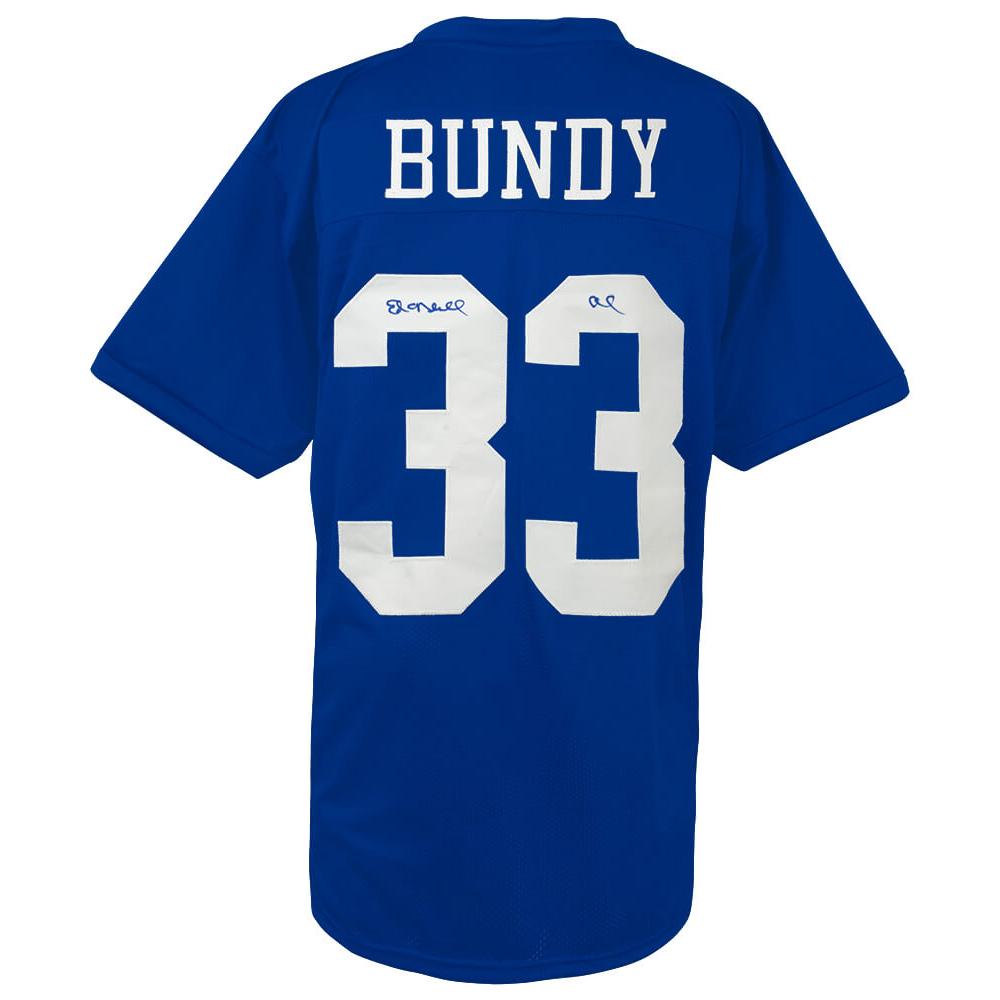 Schwartz Sports Ed O'Neill Signed Al Bundy #33 Polk High School Blue Football Jersey w/AlONEJRY512