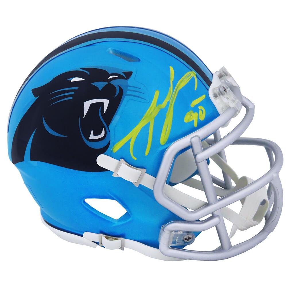 Buy Julius Peppers Signed Carolina Panthers FLASH Riddell Speed Mini ...