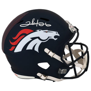 Schwartz Sports Clinton Portis Signed Denver Broncos Current Style Riddell Full Size Speed Replica HelmetPORREP315
