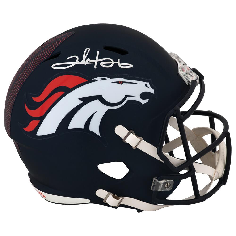 Schwartz Sports Clinton Portis Signed Denver Broncos Current Style Riddell Full Size Speed Replica HelmetPORREP315