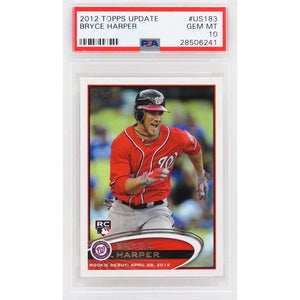 Schwartz Sports Bryce Harper (Washington Nationals) 2012 Topps Update Baseball #US183 RC Rookie Card - PSA 10 GEM MINT (New Label)PS1BH12T2