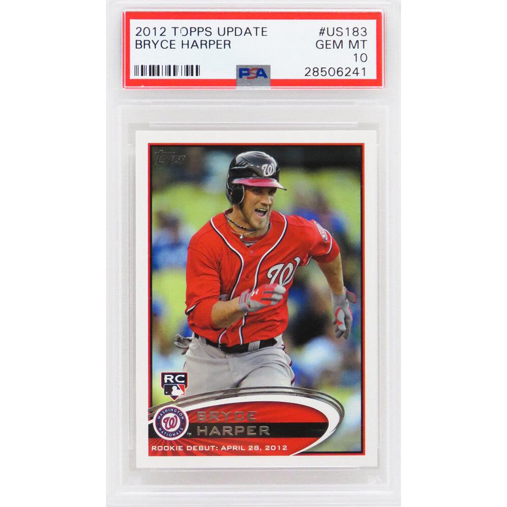 Schwartz Sports Bryce Harper (Washington Nationals) 2012 Topps Update Baseball #US183 RC Rookie Card - PSA 10 GEM MINT (New Label)PS1BH12T2