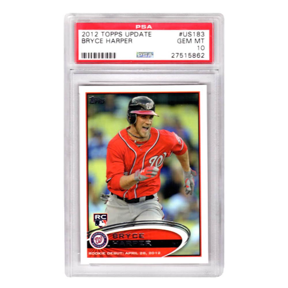 Schwartz Sports Bryce Harper (Washington Nationals) 2012 Topps Update Baseball #US183 RC Rookie Card - PSA 10 GEM MINT (Silver Label)PS1BH12T3