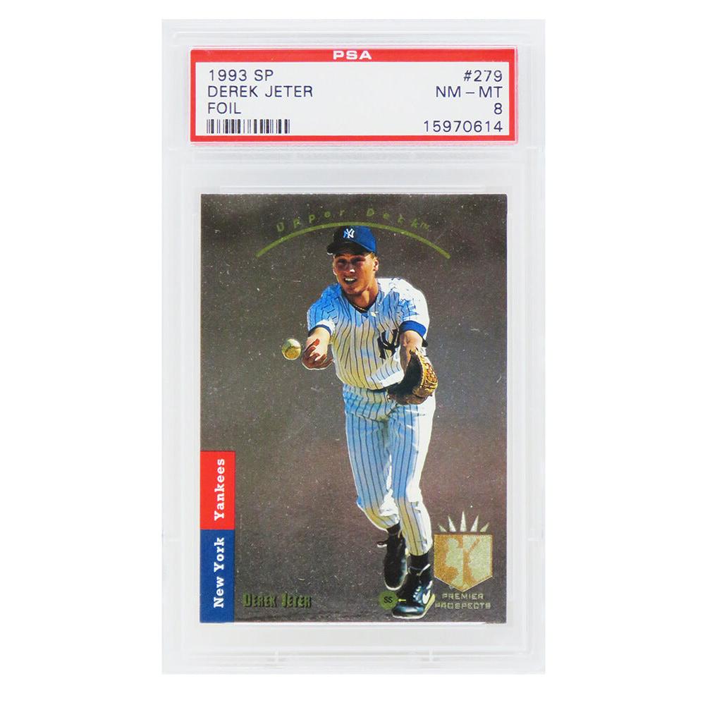 Schwartz Sports Derek Jeter (New York Yankees) 1993 SP Foil Baseball RC Rookie Card #279 - PSA 8 NM-MT (B)PS1DJ93FB