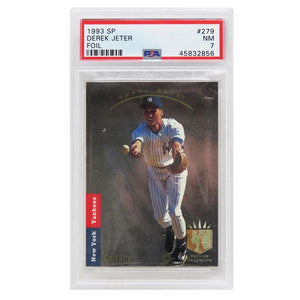 Schwartz Sports Derek Jeter (New York Yankees) 1993 SP Foil Baseball RC Rookie Card #279 (PSA 7 NM) (D)PS1DJ93FD