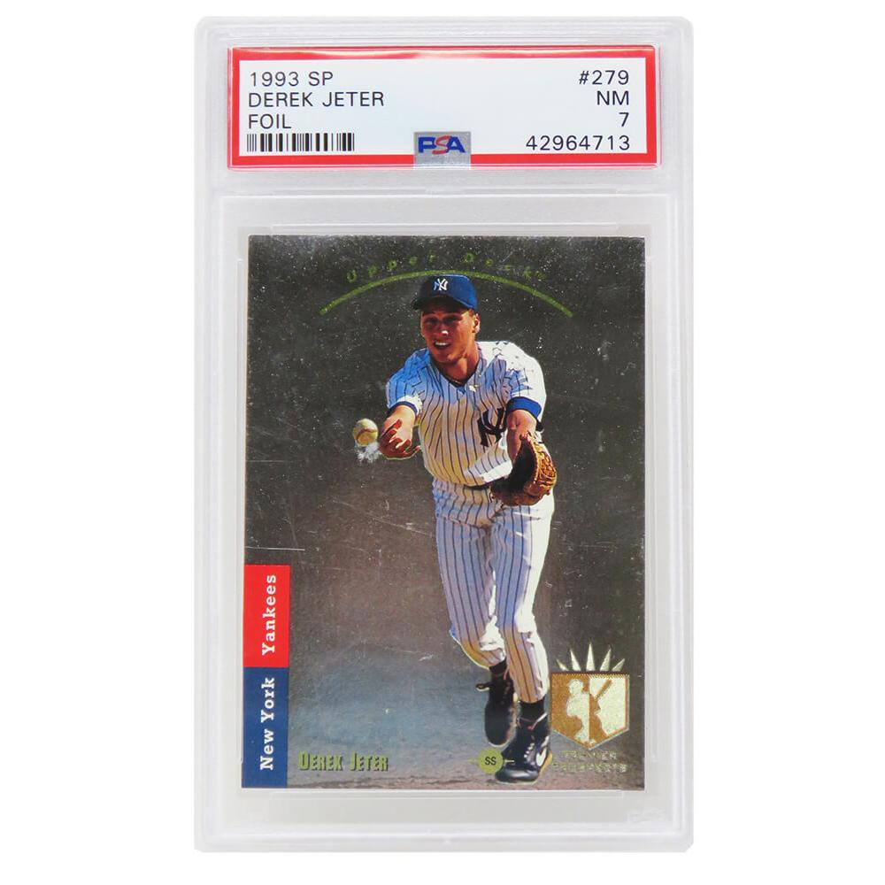 Schwartz Sports Derek Jeter (New York Yankees) 1993 SP Foil Baseball RC Rookie Card #279 (PSA 7 NM) (E)PS1DJ93FE
