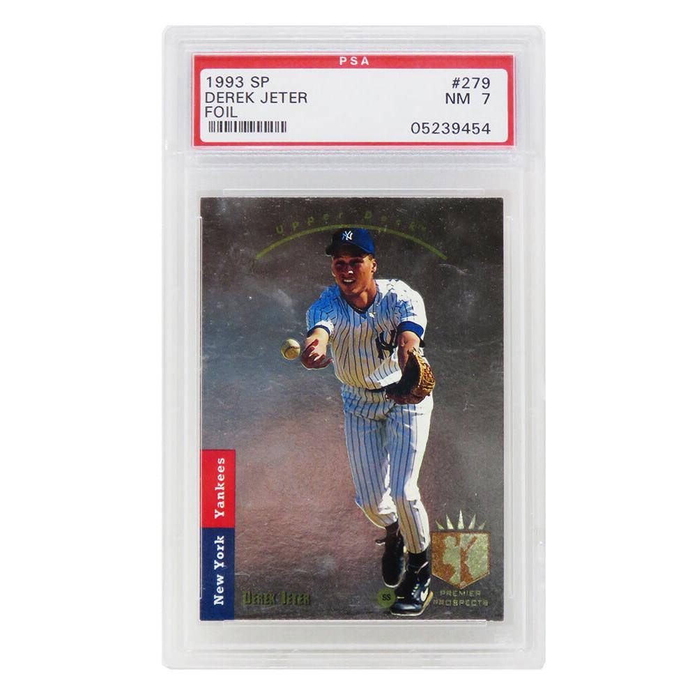 Schwartz Sports Derek Jeter (New York Yankees) 1993 SP Foil Baseball RC Rookie Card #279 (PSA 7 NM) (F)PS1DJ93FF