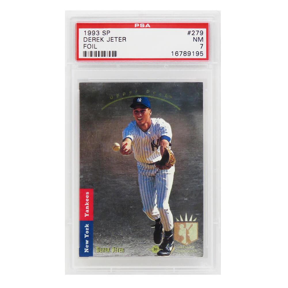 Schwartz Sports Derek Jeter (New York Yankees) 1993 SP Foil Baseball RC Rookie Card #279 (PSA 7 NM) (H)PS1DJ93FH