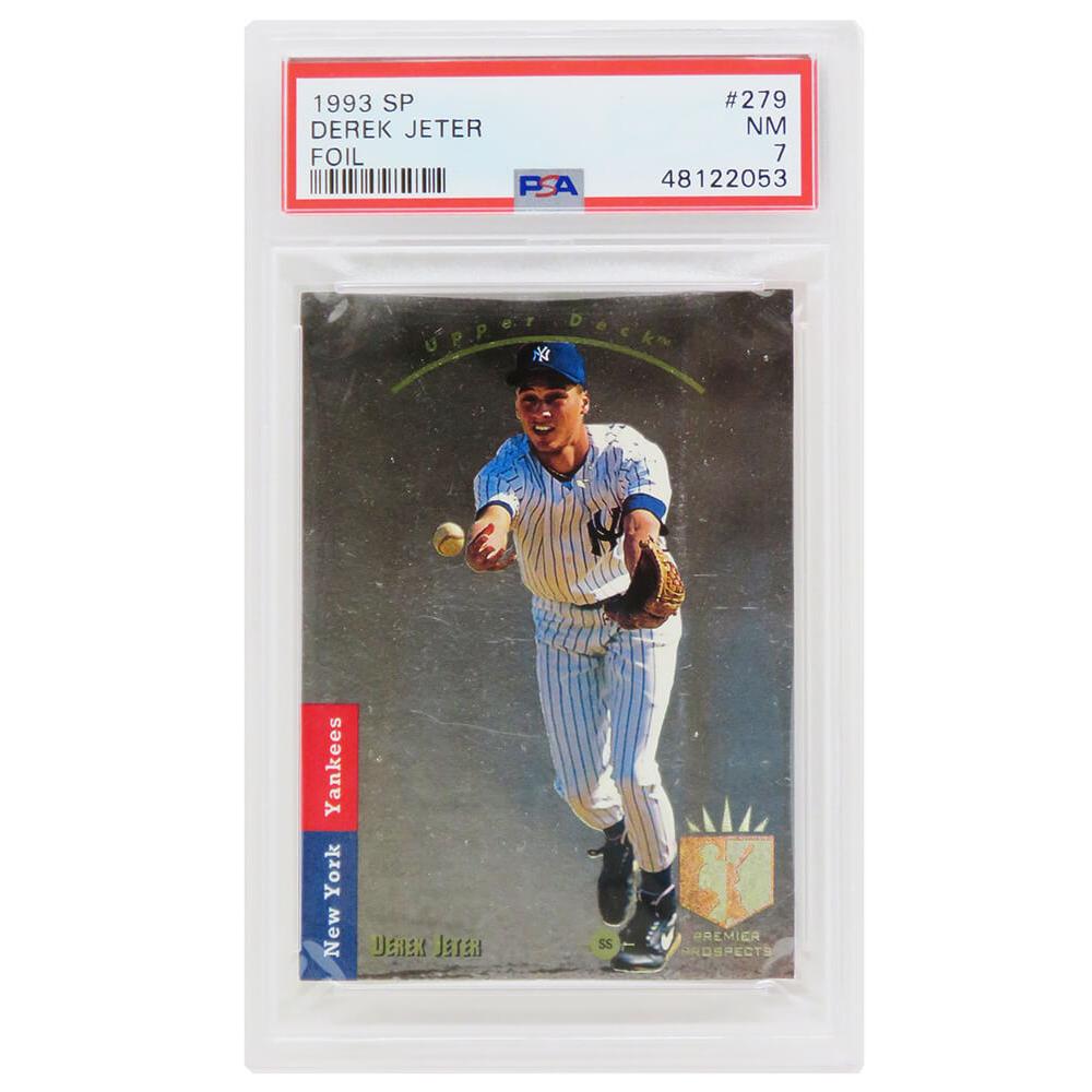 Schwartz Sports Derek Jeter (New York Yankees) 1993 SP Foil Baseball RC Rookie Card #279 (PSA 7 NM) (I)PS1DJ93FI