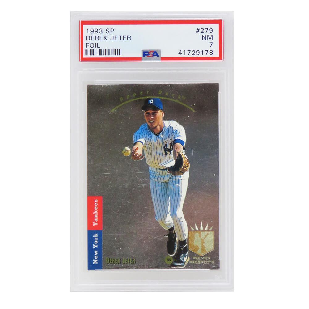 Schwartz Sports Derek Jeter (New York Yankees) 1993 SP Foil Baseball RC Rookie Card #279 (PSA 7 NM) (J)PS1DJ93FJ