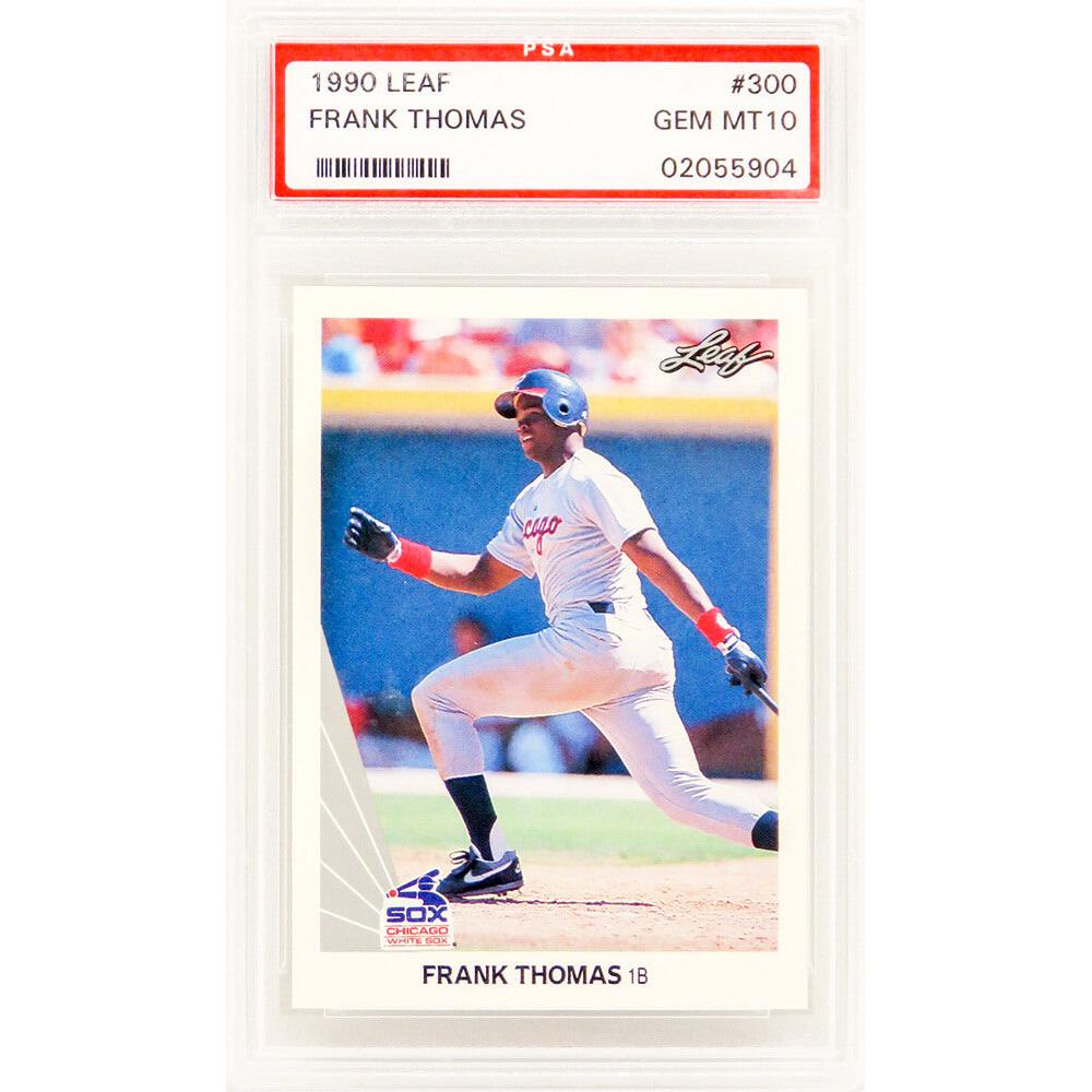 Schwartz Sports Frank Thomas (Chicago White Sox) 1990 Leaf Baseball #300 RC Rookie Card - PSA 10 GEM MINTPS1FT90L1