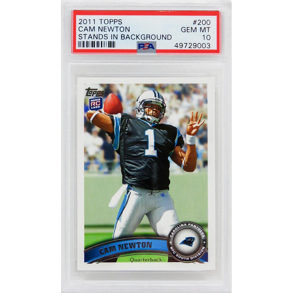 Schwartz Sports Cam Newton (Carolina Panthers) 2011 Topps Football #200 RC Rookie Card - PSA 10 GEM MINT (New Label)PS3CN11T2