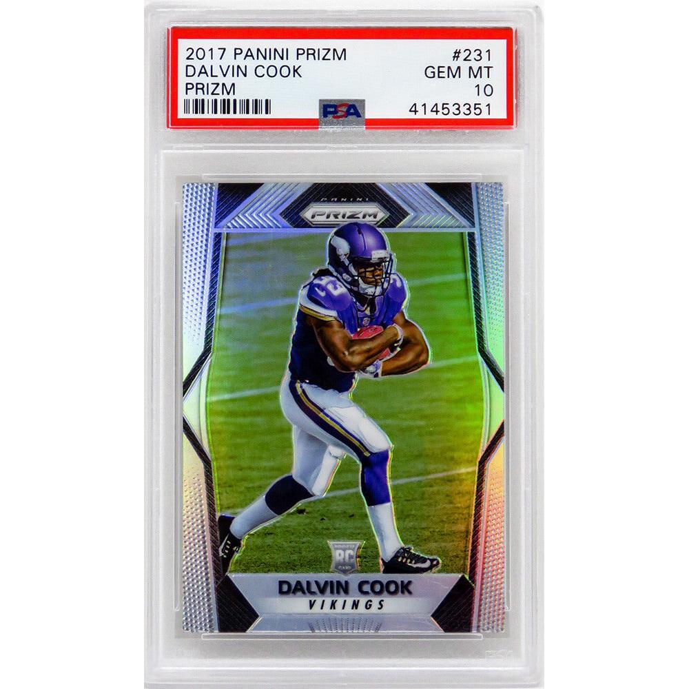 Schwartz Sports Dalvin Cook (Minnesota Vikings) 2017 Panini Prizm Football #231 Prizm RC Rookie Card - PSA 10 GEM MINTPS3DC17P1