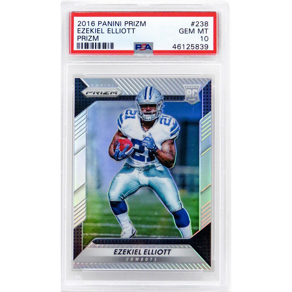 Schwartz Sports Ezekiel Elliott (Dallas Cowboys) 2016 Panini Prizm Football #238 Prizm RC Rookie Card - PSA 10 GEM MINTPS3EE16P1